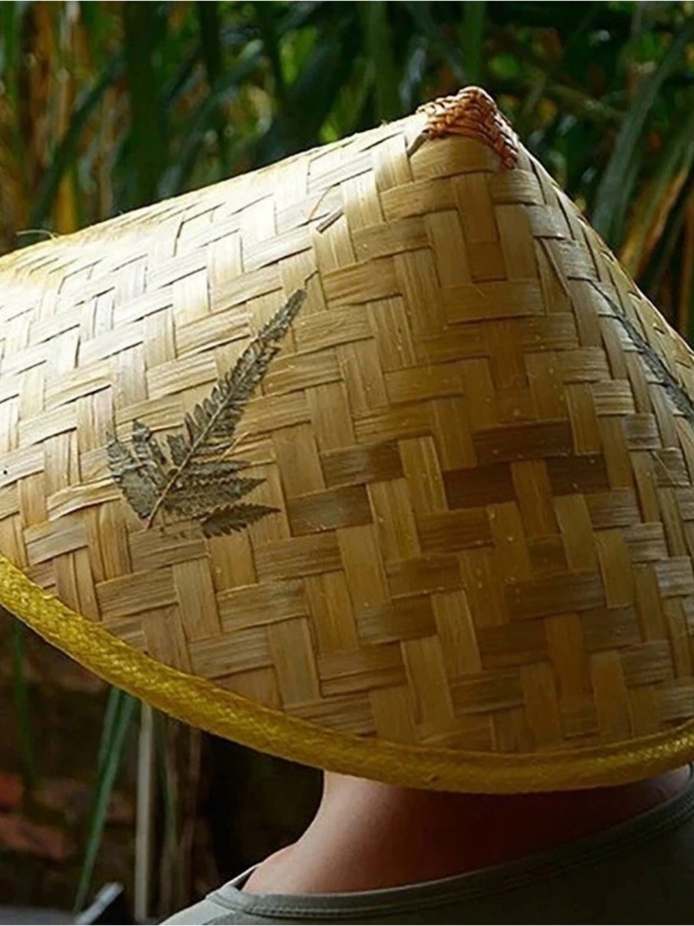 Chinese Oriental Coolie Straw-bamboo Sun Hat Farmer Rice Hat Fishing Sunshade